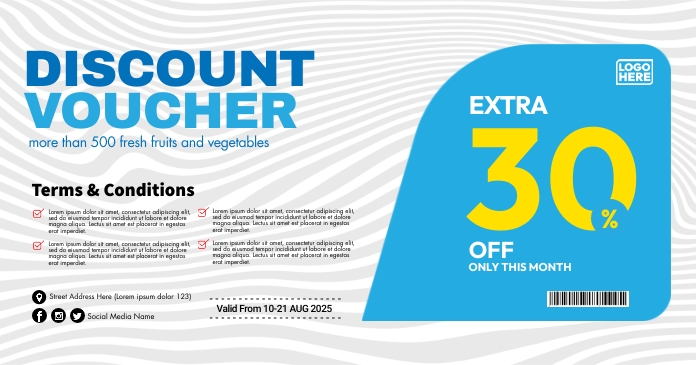 Extra Discount Voucher Template | PosterMyWall