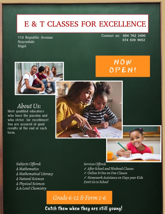 Extra lessons Template | PosterMyWall