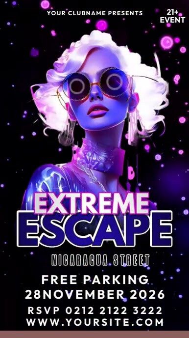 Extreme Escape Party ads Template | PosterMyWall