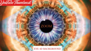 Eye 3d background video YouTube-miniature template