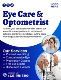 Eye Care & Optometrist Flyer (US Letter) template