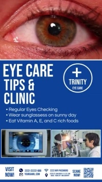 Eye care clinic video , ey care , clinic eye Instagram Story template