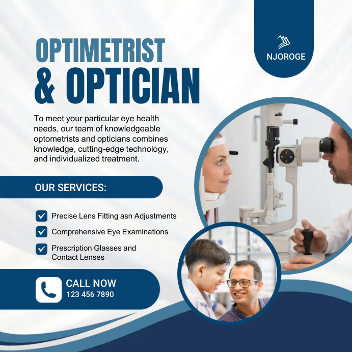 Eye care Optician Poster Template | PosterMyWall