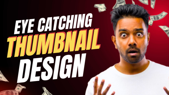 Eye Catching Youtube Thumbnail Template Digitale Vertoning (16:9)
