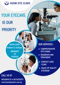 Eye clinic advertisement template A1