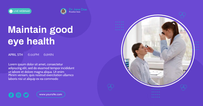 Eye Clinic and flyer template | PosterMyWall