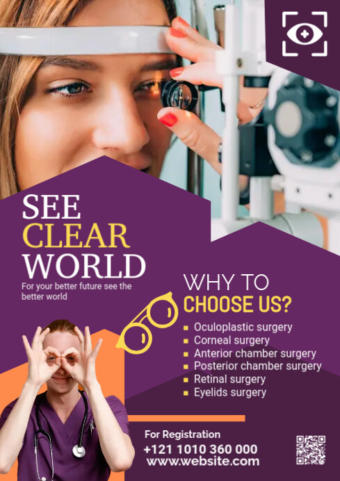 Eye Collection Flyer Eye clinic Flyer Template | PosterMyWall