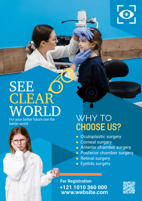 Eye Collection Flyer Eye clinic Flyer Template | PosterMyWall