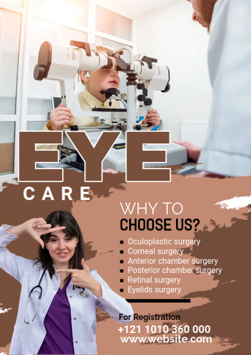 Eye clinic Flyer A2 template