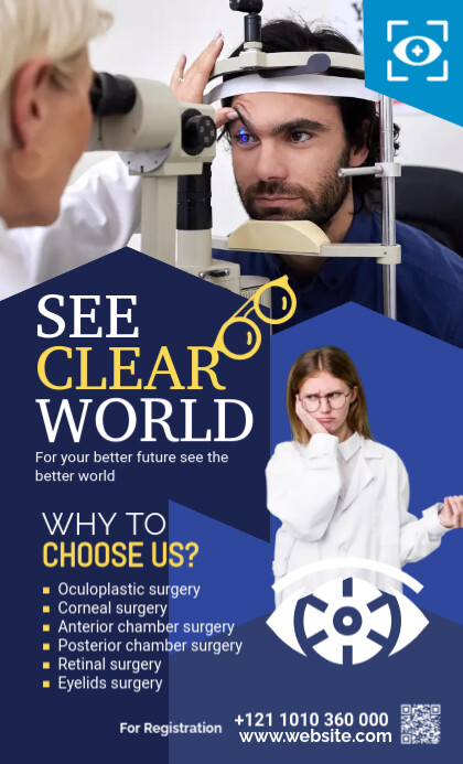 Eye Collection Flyer Eye clinic Flyer Template | PosterMyWall