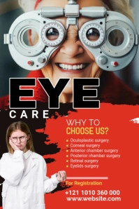 Eye clinic Pinterest Graphic Pinterest-Grafik template