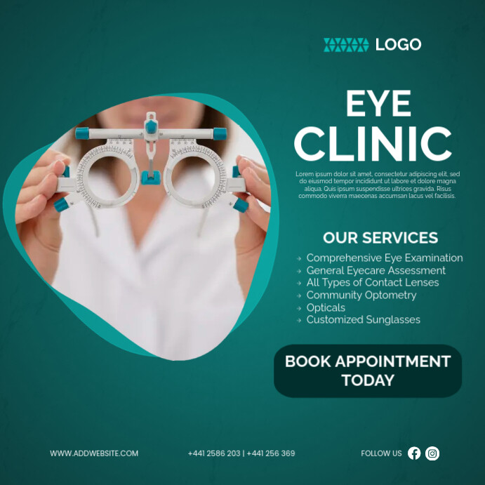 Eye Clinic Poster Template | PosterMyWall