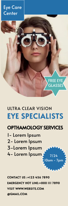 EYE CLINIC TEMPLATE DESIGN | PosterMyWall