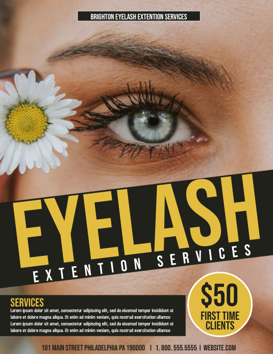 Eye Lashes Template PosterMyWall