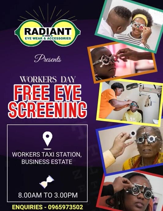 eye screening Flyer (US Letter) template
