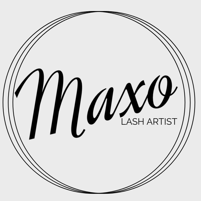 Eyelash Artist Script Circular Logo Логотип template