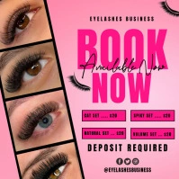EYELASH EXTENSION INSTAGRAM POST template