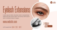 Eyelash Extension Service Ad Facebook Shared Image template