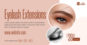 Eyelash Extension Service Ad Facebook 共享图片 template