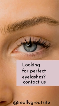Eyelash Extensions Instagram Story template