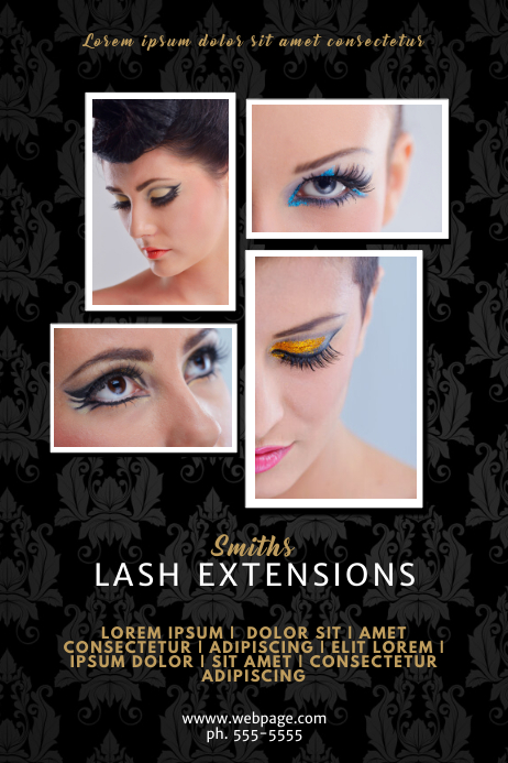 Eyelash Extensions Flyer Salon Template Postermywall