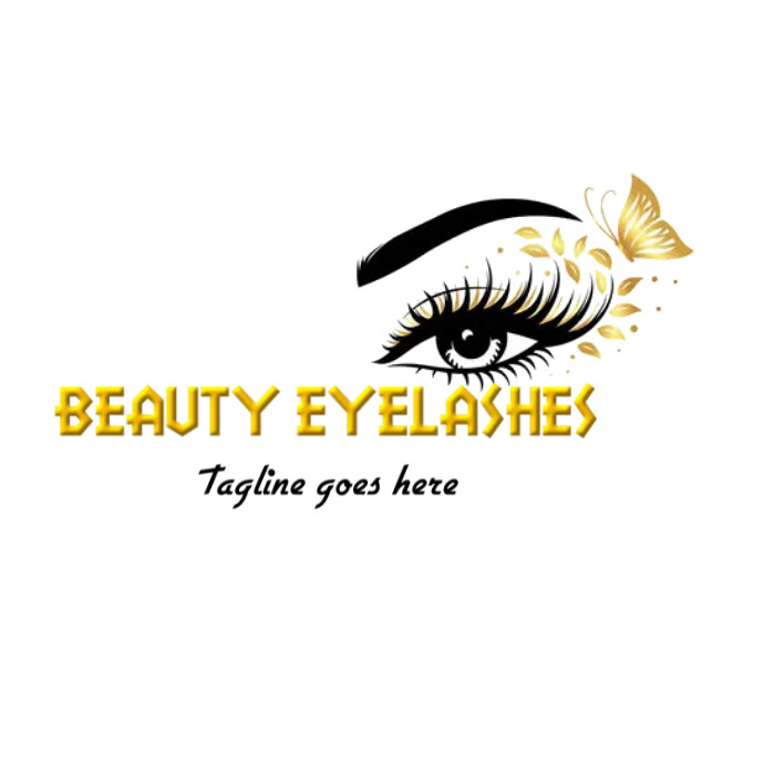 Eyelash logo,eyelashes icon,eyelash extension template