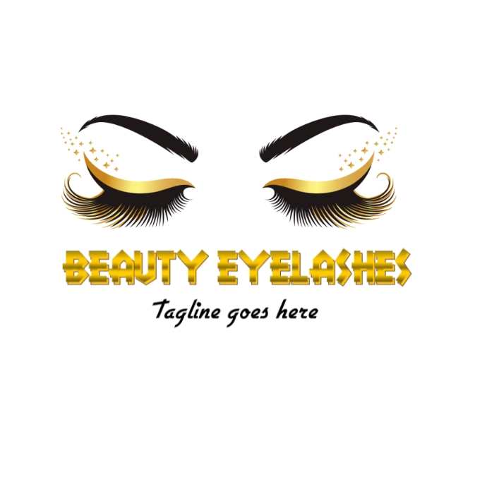 Eyelash logo,eyelashes icon,eyelash extension template
