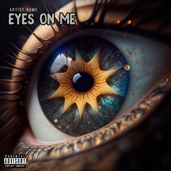 eyes on me - Eyeball Album Cover Design Template | PosterMyWall