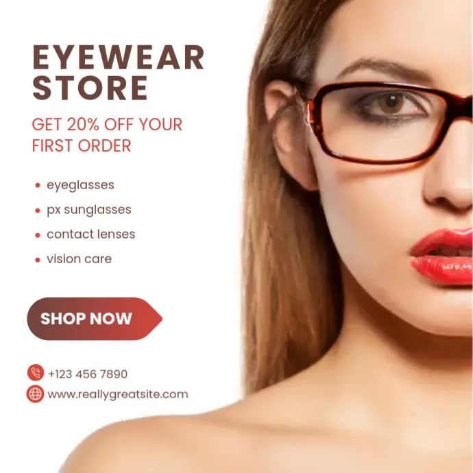 eyewear store template Carré (1:1)