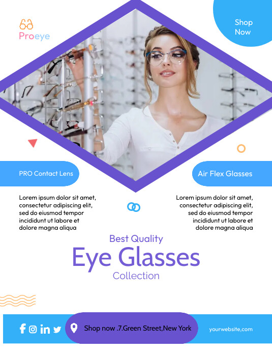 Eye Collection Flyer Eyewear store template flyer | PosterMyWall