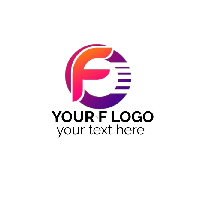 F Logo Design Emblems f logo Template | PosterMyWall
