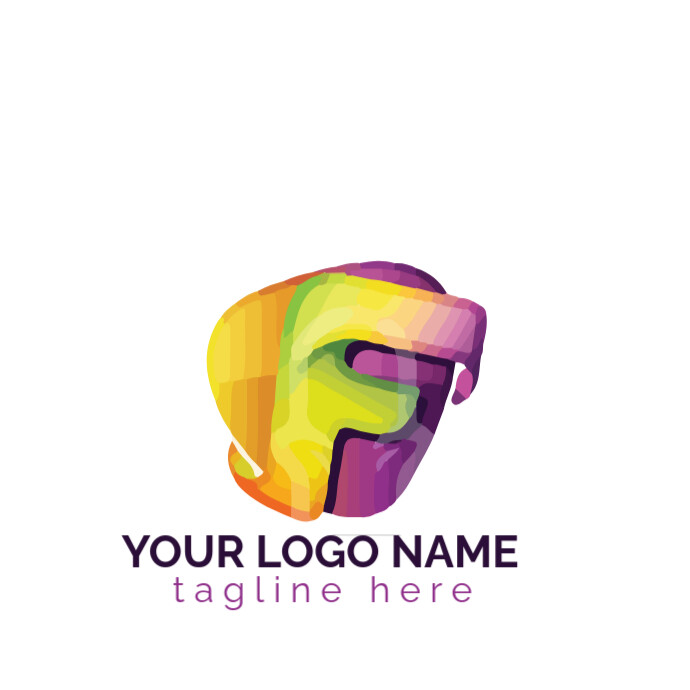 F logo type template