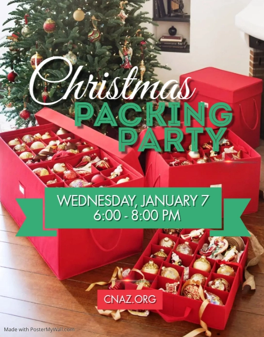 Packing Party Poster/Wallboard template