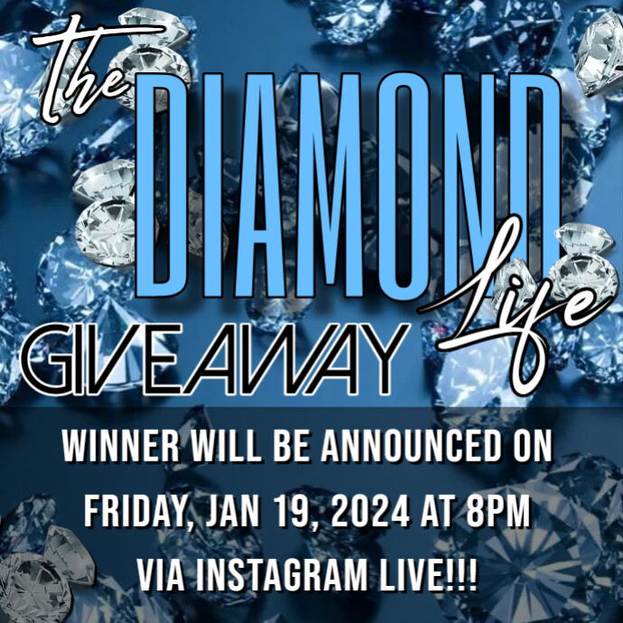 Diamond Life Raffle (1) | PosterMyWall