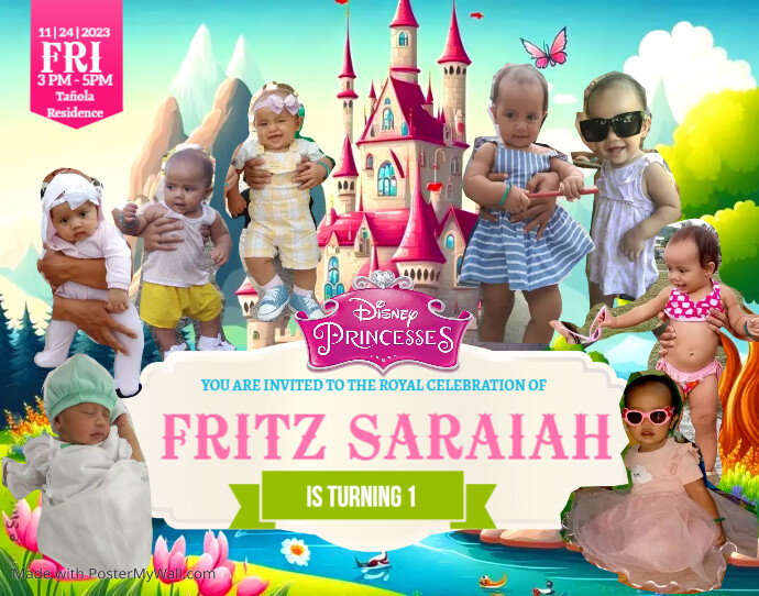 Disney Princess Poster/Wallboard template