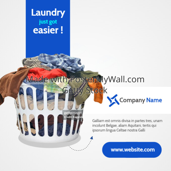 minimal laundry services advertisement 2023 2