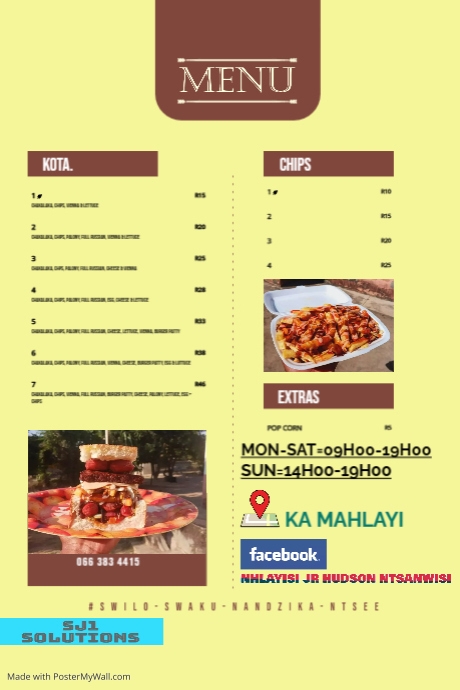 Restaurant (1) Poster template