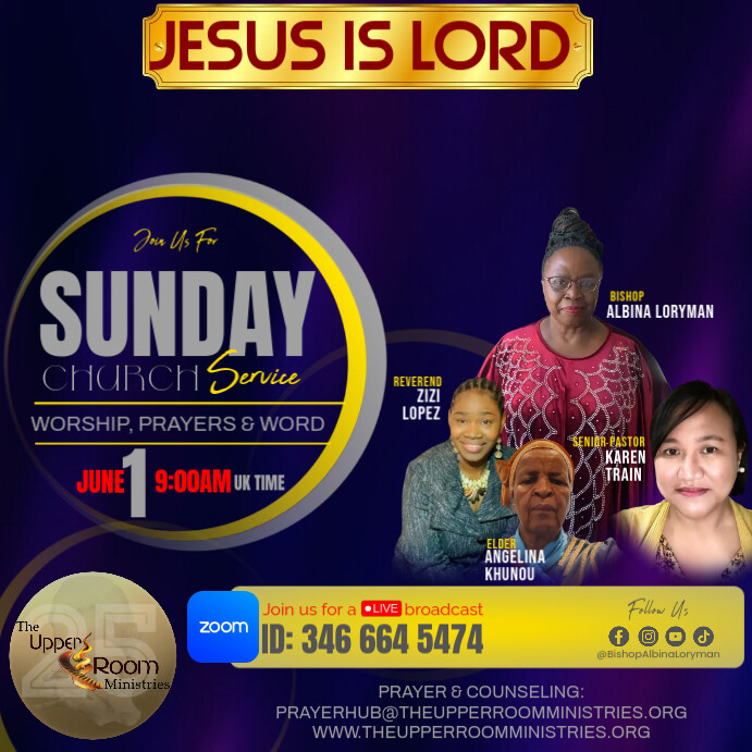 Sunday Church Service - Bishop Loryman 