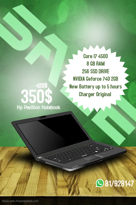 Copy of Copy of Laptop Electronics sale poster template with product ...