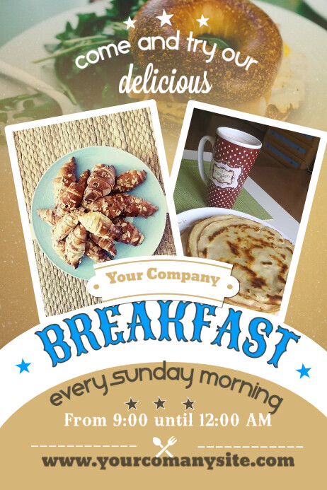 Breakfast Poster Template | PosterMyWall