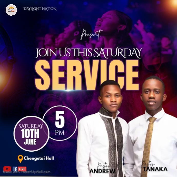 SUNDAY Church Flyer Instagram Post template