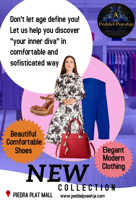 boutique flyer Poster template