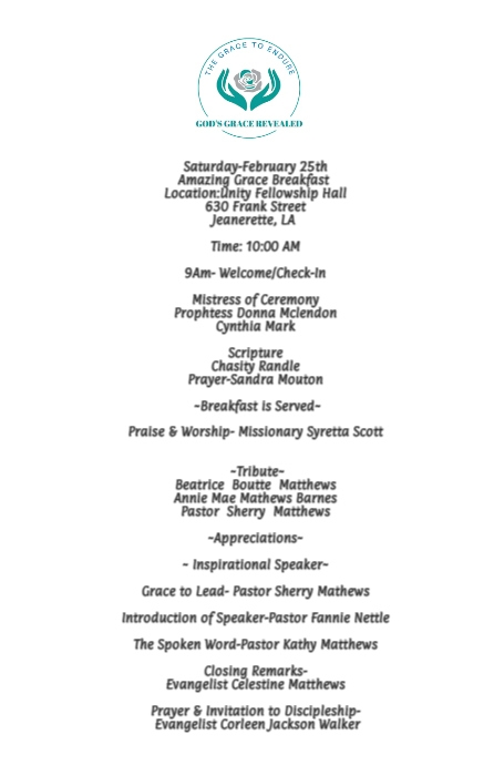 Copy of Saturday Program | PosterMyWall