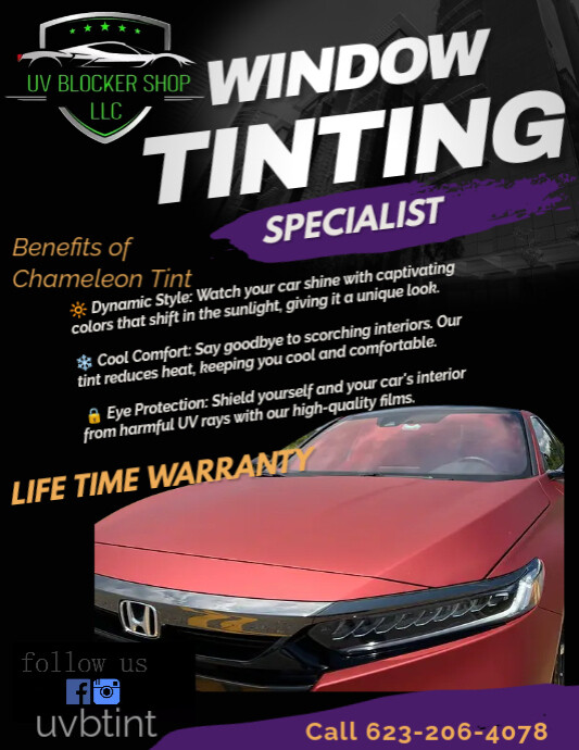Window Tinting Service Flyer | PosterMyWall