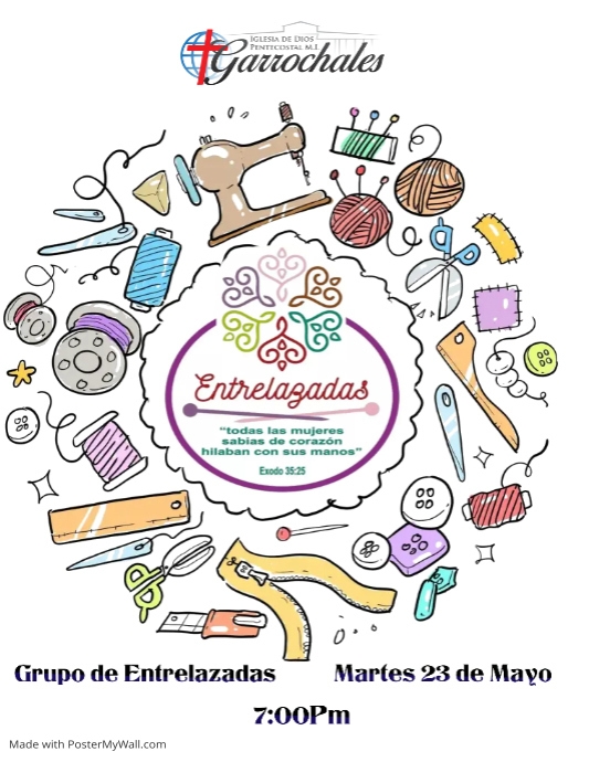 Sewing classes poster PosterMyWall