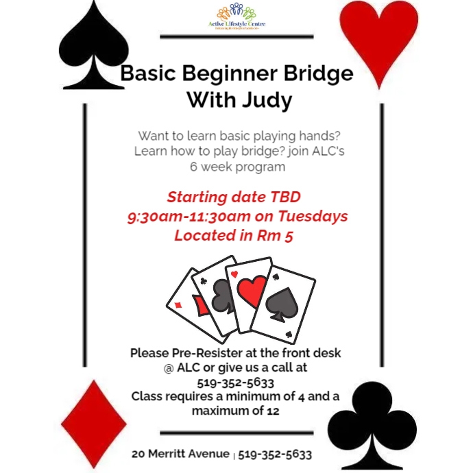 Copy of Beginner's Bridge (04-23) | PosterMyWall