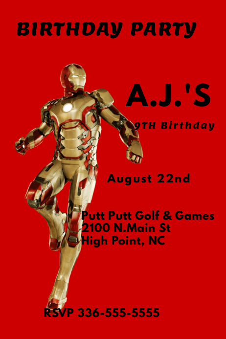 Eisenmann Geburtstagseinladung Vorlage Postermywall