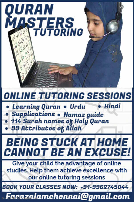 Online Tution Classes Poster Template
