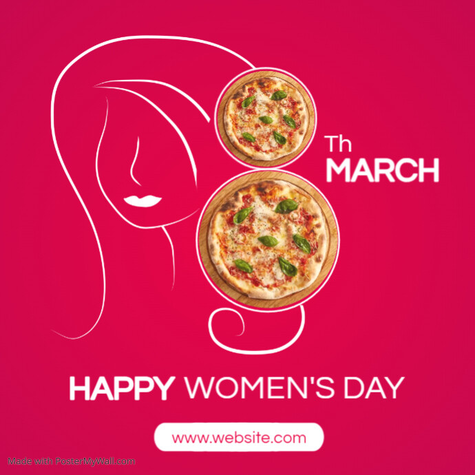 8th march women's day template design