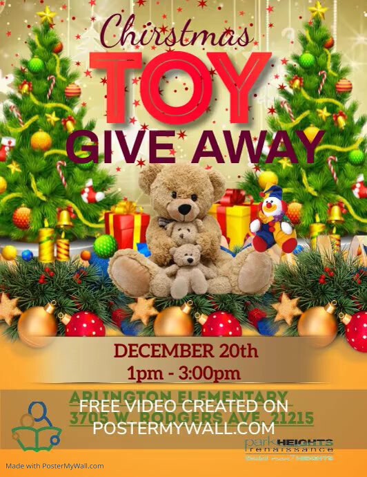 Copy of Copy of Christmas toy drive PosterMyWall